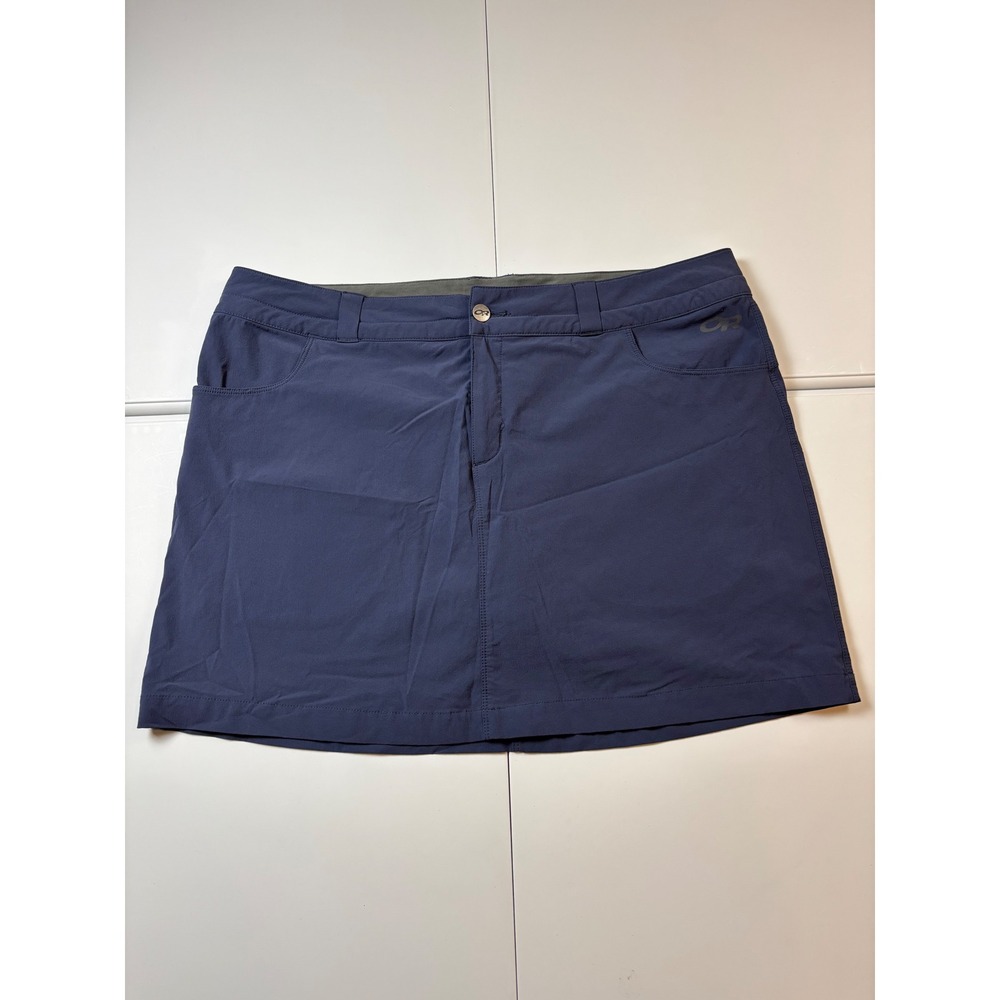 Outdoor Research Ferrosi Skort Womens 14 Navy Blue Hiking Athletic Skirt